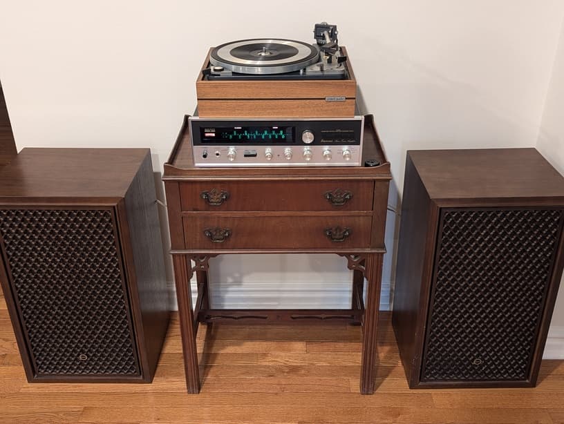 1960's Hi-Fi Stack: Sansui 2000 Receiver, Speakers & Dual 1019 Turntable thumbnail