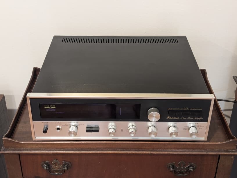 1960's Hi-Fi Stack: Sansui 2000 Receiver, Speakers & Dual 1019 Turntable gallery image 1