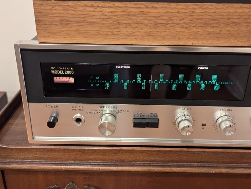 1960's Hi-Fi Stack: Sansui 2000 Receiver, Speakers & Dual 1019 Turntable gallery image 2