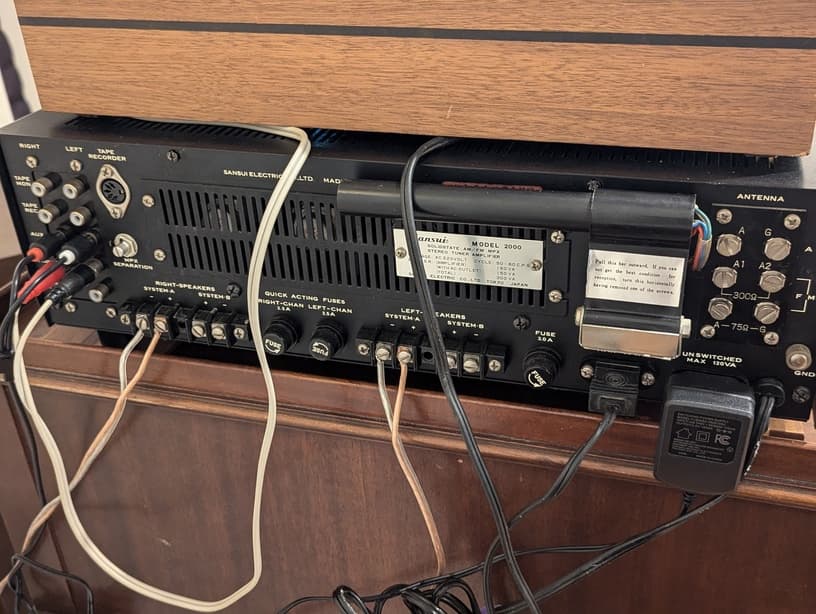 1960's Hi-Fi Stack: Sansui 2000 Receiver, Speakers & Dual 1019 Turntable gallery image 8